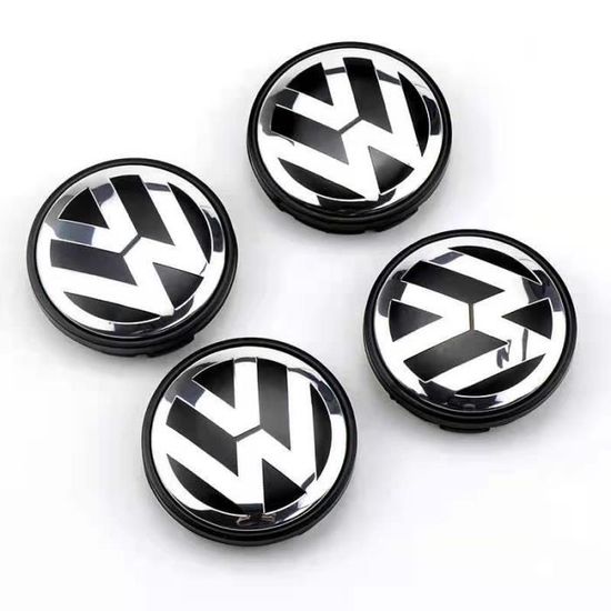 4 x centre de roue cache moyeu VW 65mm logo volkswagen emblème  3B7601171