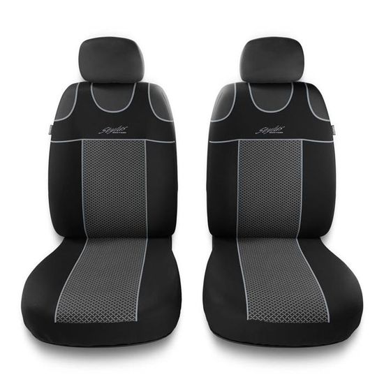 Fodere Sedili Anteriori 2+1 Per Renault Master - Tessuto Traspirante Grigio/Nero - AUTONET