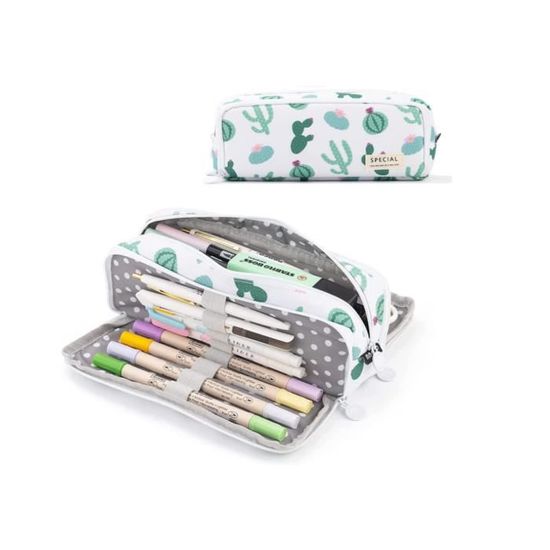 ENONEO Trousse Scolaire Grand Capacité Trousse à Crayons pour Garçon et