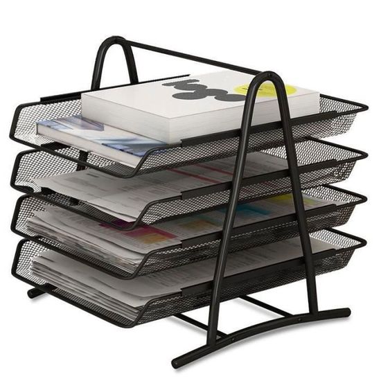 Rangement pour documents bois et métal déco atelier Chehoma