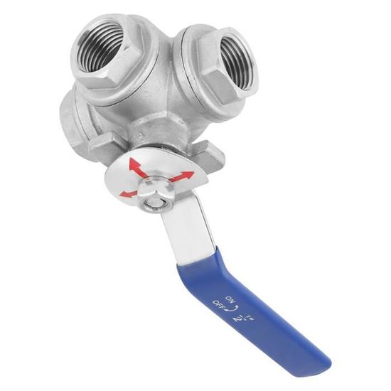 Raccord En T Acier Inox 304 – Filetage BSP Mâle/mâle/femelle, DN15 (1/2"), DN20 (3/4"), DN25 (1") - 4