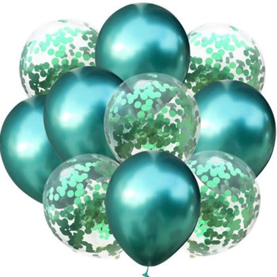 20 pièces à motif de camouflage décoratif 12 pouces vert latex ballon pour  la fête, Mode en ligne