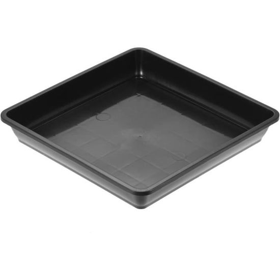 4 Soucoupes Pour Pots De Fleurs Carrés - Plateau De Rétention Eau Pour Intérieur/Extérieur