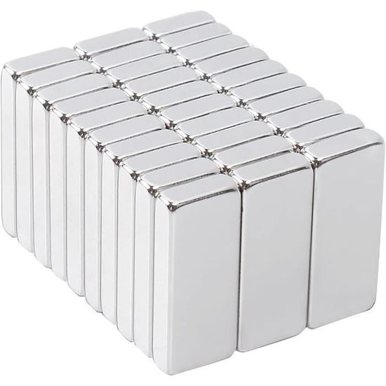 68 Pièces Aimant Neodyme Puissant Rectangulaire Petits Aimants Mini