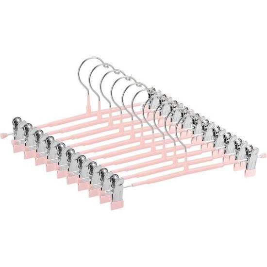 Cintres Bois POLMART - Lot De 12 Cintres Métal Avec Clips R Glables Gain De Place 35cm 534541 Cintres Bois POLMART - Lot De 12 Cintres Métal Avec Clips R Glables Gain De Place 35cm 534541