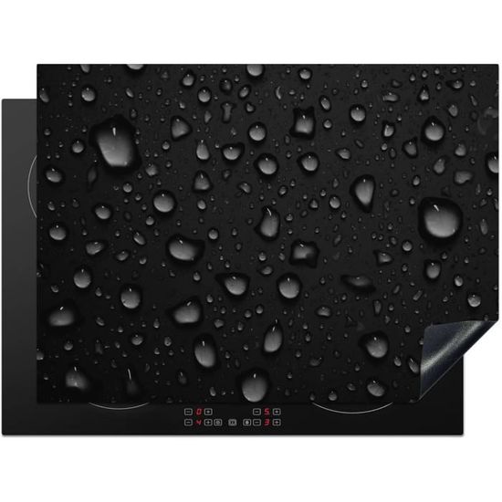 KitchenYeah© Protège Plaque Induction 60x52 Cm Deco Cuisine - Oiseau Toque Chef Piédestal - Tapis Protection Vitrocéramique