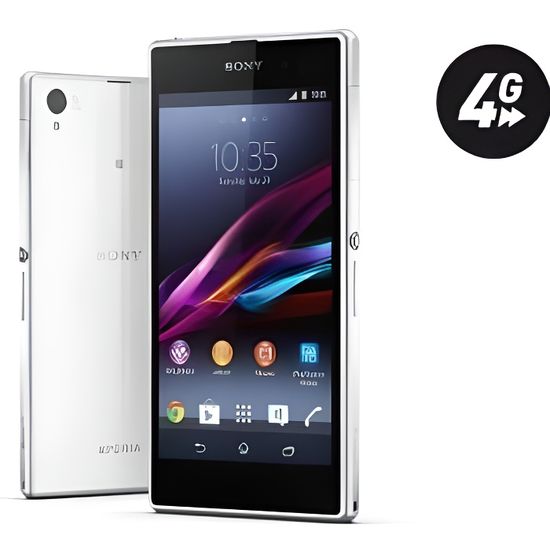 Sony Xperia Z1 - blanc - Smartphone - 20.7 mégapixels - Android - 5 pouces - 4G