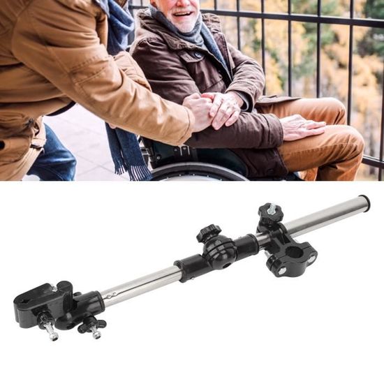 Porte-parapluie universel XL pour fauteuil roulant et