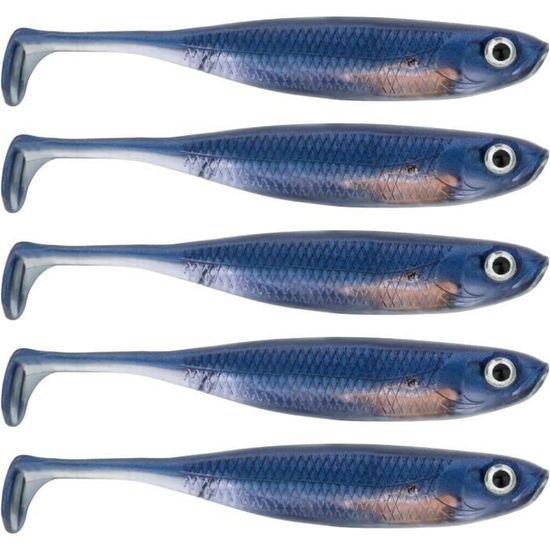 5 Leurres Souples Orka Shad 12cm Pour Brochet, Sandre Et Bar - Neuf