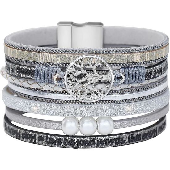 Bracelet Cuir Multicouche™ | Élégance intemporelle en cuir luxe main image 0