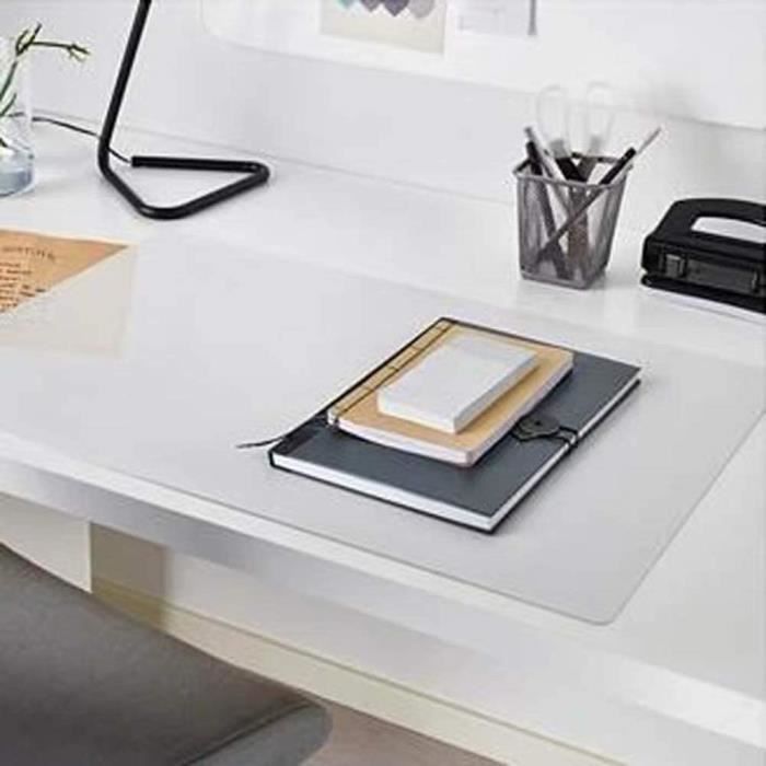 Sous-main De Bureau Transparent Antidérapant - 150x60 Cm, épaisseur 1,5 Mm - Imperméable, Résistant à La Chaleur