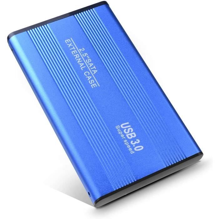 2to, Bleu Disque Dur Externe 2to,USB3.0 SATA Ordinateur de Bureaup Mac Wii U Xbox Disque Dur Externe pour PC Ordinateur Portable 