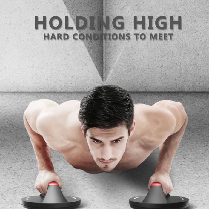 VICICA Poignée de musculation PUSH UP abdominale de muscle de fitness petit appareil de gym domestique