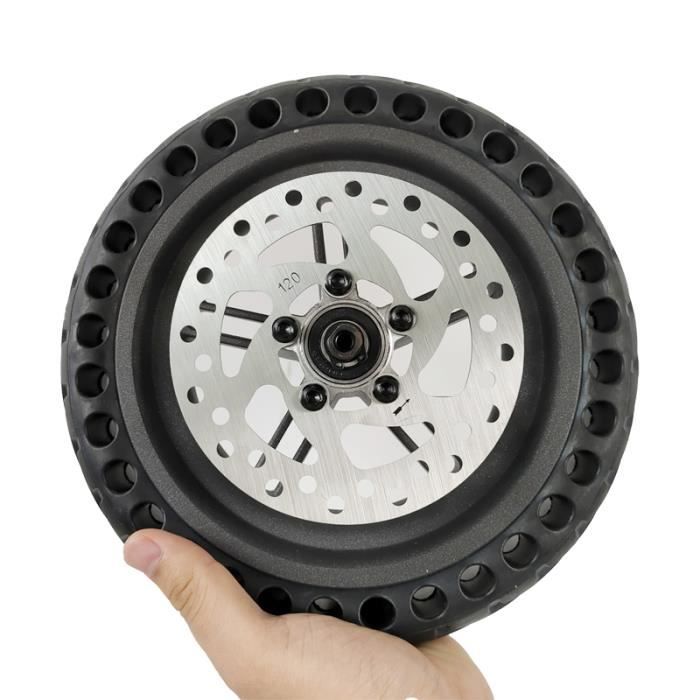 ROUE ARRIÈRE - XIAOMI M365 PRO, PRO2 AVEC PNEU INCREVABLE ET DISQUE DE FREIN.