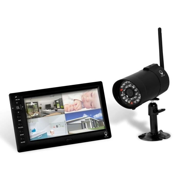 SCS SENTINEL Kit de surveillance caméra à écran digital + moniteur DWS