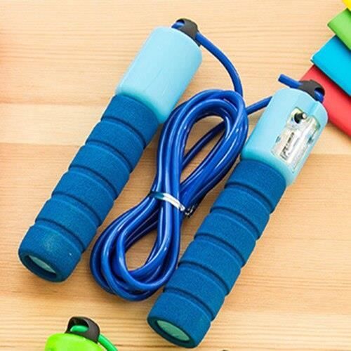 Nouvelle corde à sauter professionnel comptage électronique sauter aérobie équipement de Fitness - Modèle: blue-2.7M - HSJSTSA05347