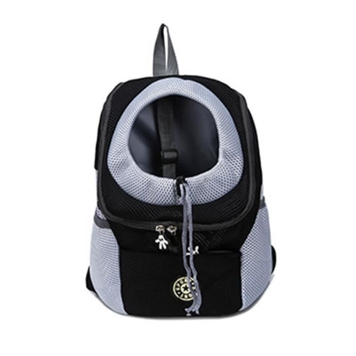 Sac de transport,Sac à dos frontal pour chien chat Animal domestique, sac de voyage pour petits chiens, sac de - Type Black-S