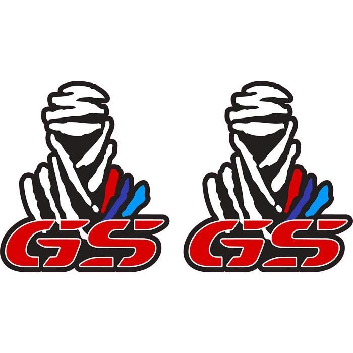 X 2 Autocollants Stikers Rally Compatible Avec Dakar GS BMW Moto Impression Digital Laminé Protecteur