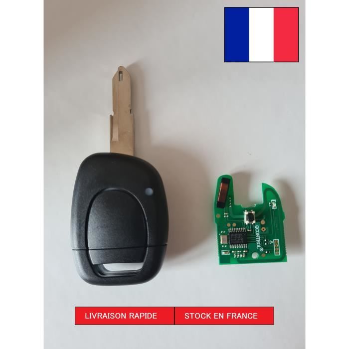 Clé coque télécommande électronique vierge compatible CLIO 2 CLIO CAMPUS TWINGO