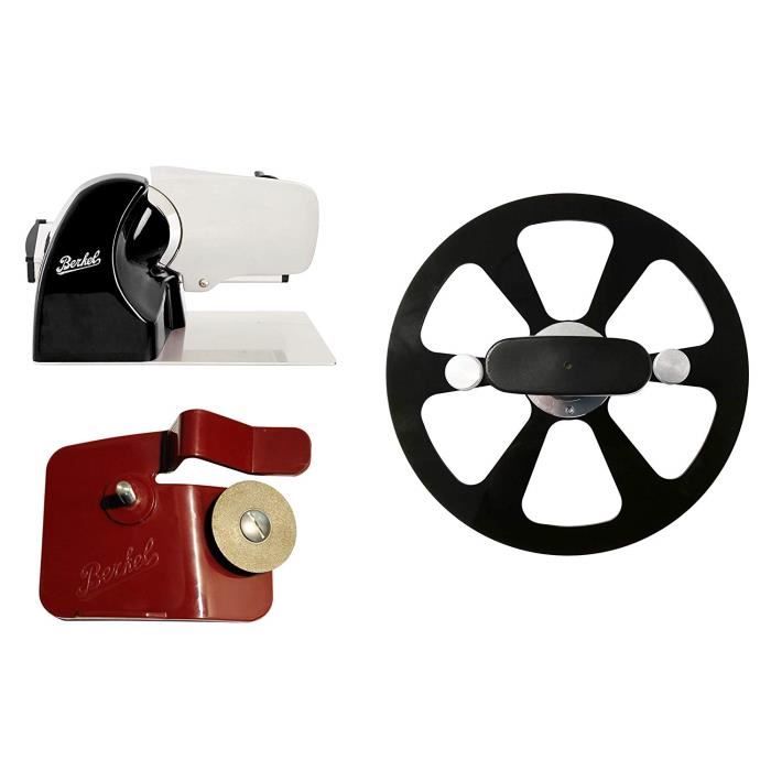 Berkel - Home Line 250 Noir + Extracteur de Lame + Affûteur d'accessoires pour Home Line