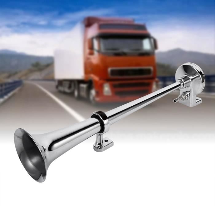 150dB 12V klaxon d'air de corne corne de klaxon d'air avec compresseur pour bateau de camion chrome-VIQ