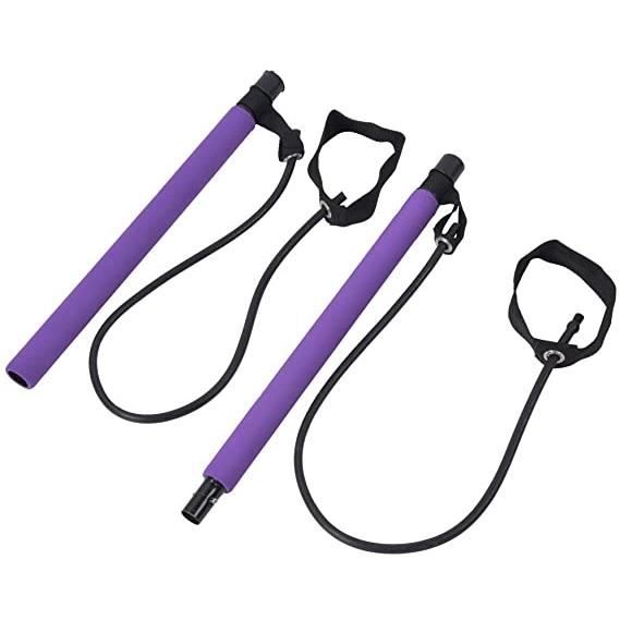 LetCart Yoga Resistance Band-Portable Pilates Bar Stick Multi-Functional Home Fitness Sport Training Elastic Bands Exercice Equipmen