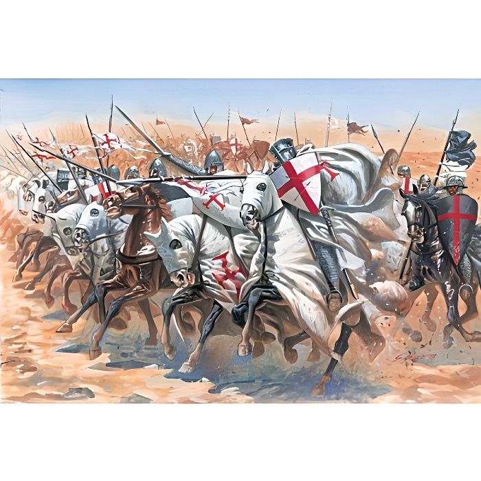 Templiers Moyen Âge - 15 cavaliers