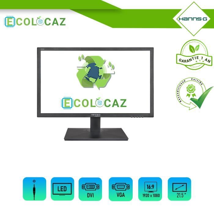 Ecran Plat PC HANNS.G HE225 21,5- LED VGA DVI 16:9 1920x1080