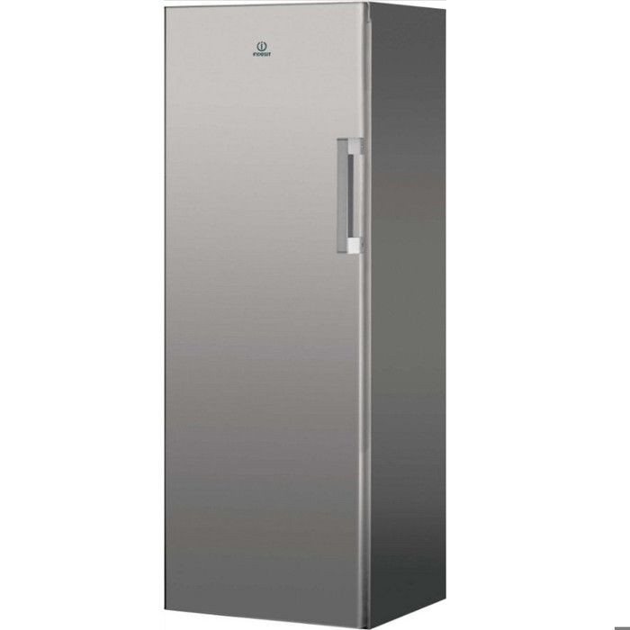 INDESIT UI61S.1 - Congélateur armoire,232 L, 167 x 59,5 x 64,5 cm, Silver, F, Cong. Statique, Pouvoir de cong:12 KG/24h