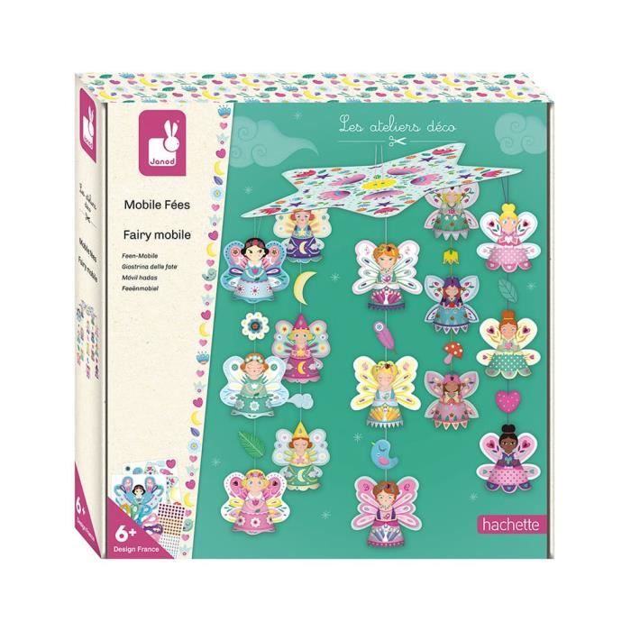 JANOD - Kit Créatif - Mobile Fées - Les Ateliers Déco - Dès 6 ans