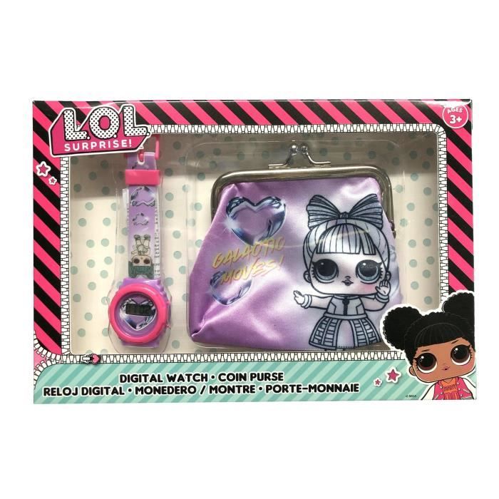 montre fille LOL Surprise poupée Glamour Bee Diva et Rocker AVEC PORTE MONNAIE