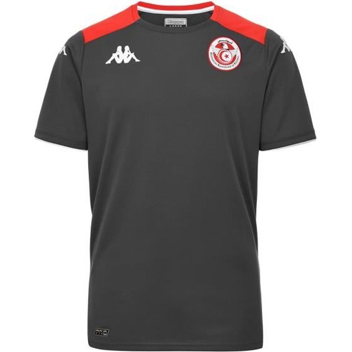 Kappa - Maillot Abou Pro 5 Tunisie Gris Homme Gris