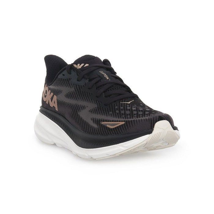 Hoka Clifton 9 Chaussure de Course pour Femme 1127896-BWHT Noir