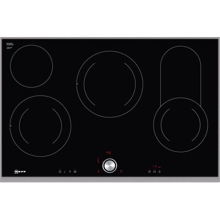 Neff t18tt16 N0 Plaque Électrique-Céramique-Verre-Céramique-82,60 cm de cuisson vitrocéramique-Verre Céramique-Noir