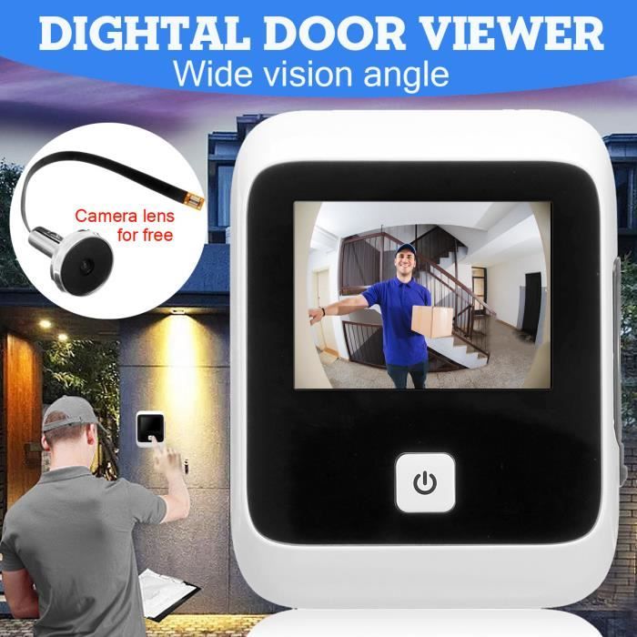 NEUFU Sans Fil Digital Porte Visuel Sonnette Vidéo Caméra Moniteur 3 inch TFT 960x480HD Ecran