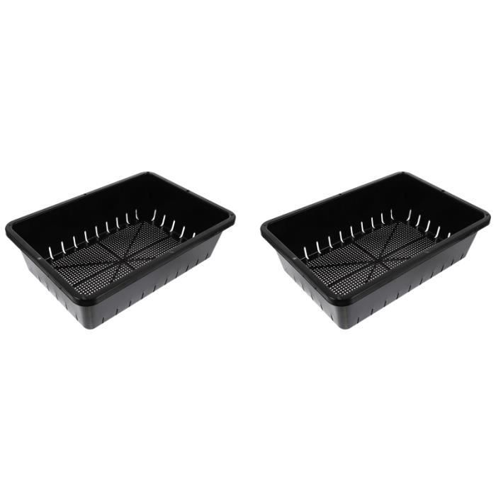 2pcs bacs de germination de plantes professionnels utiles démarreur de semences de propagation pour le jardin POT DE GERMINATION