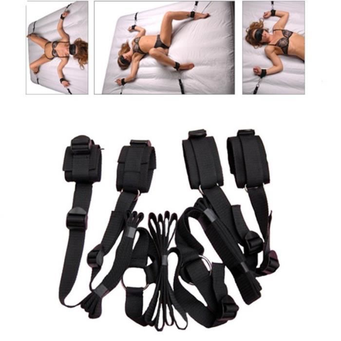 Sous les ensembles de retenue de lit Cosplay Flirt Set avec poignets réglables pour hommes et femmes JEU PLAYSTATION 4