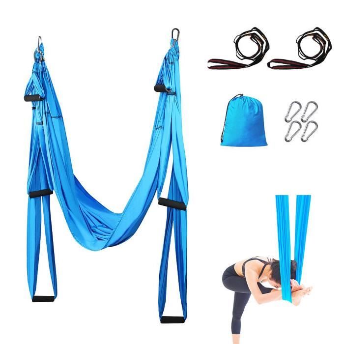 Sotech -Balançoire Anti-gravité d'air, Hamac de Yoga, Turquoise, Daisy Chain 1.2 meters, Dimensions: 250 x 150 cm