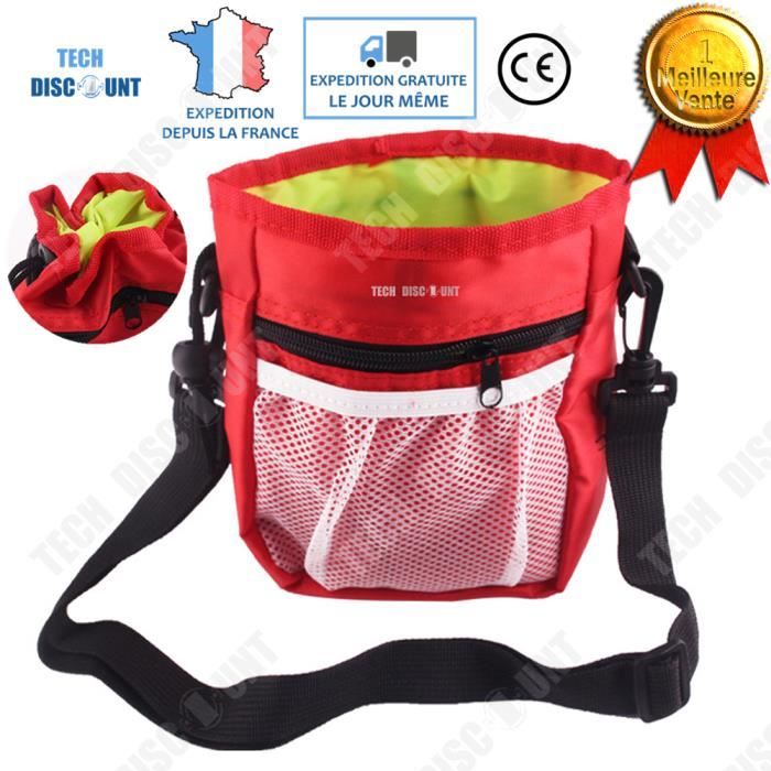 TD® sac de collation pour animaux chien chat nourriture sac poubelle eau promenade voyage solide sangle transport pratique panier