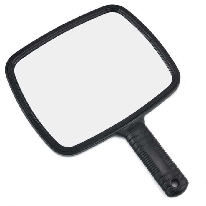 TRIXES Miroir de coiffeur manuel pour salons professionnels avec poignée