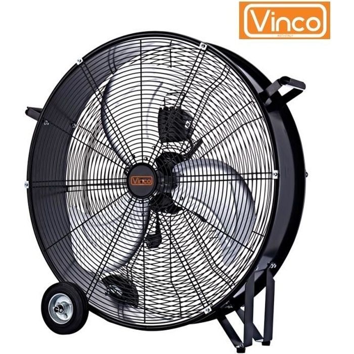Ventilateur industriel - Fan - Brasseur d'air 3 vitesses 120 W - 60 cm VINCO - MAXIMUM SILENCE