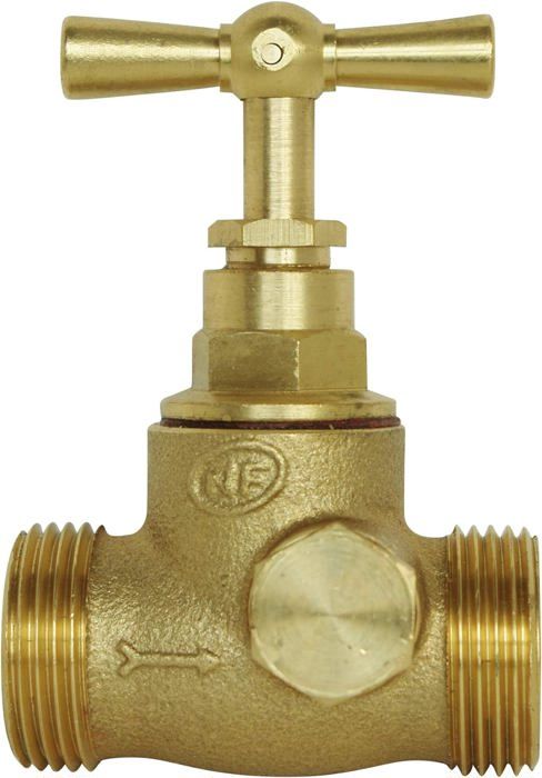 Kit Robinet D'Arrosage Orientable 90° Avec Applique Murale - Laiton Brut - Installation Facile