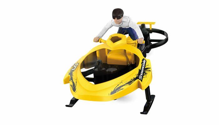Amewi Air Cycle 25310 – Drone radiocommandé motoneige jaune/noir RTF 24 GHz commande gestuelle rechargeable