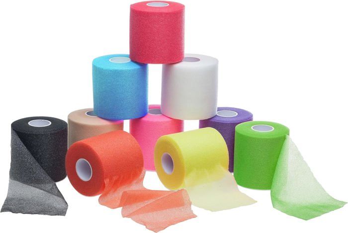 Bandage Mousse CEDERROTH - 6cm X 2m - Bleu - Autoadhésif - Premiers Secours