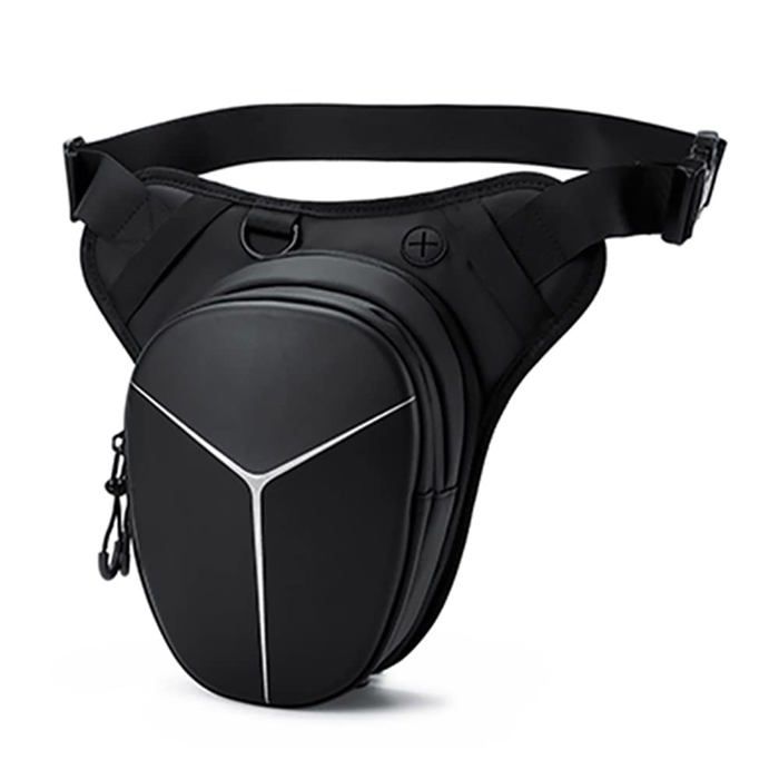 Sac De Jambe Moto Oxford Taille Pack Sac Banane Pour Homme Femme Cuisse Taille Arrière Hanche Sac Banane Sac De Plein Air Voyage Randonnée Cycloming Tactique Outdoor Sport Pack, Noir Gris