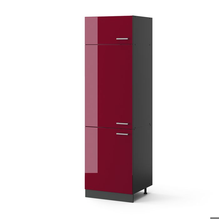 Armoire pour frigo R-Line 60cm Rouge brillant/Anthracite Vicco 34932