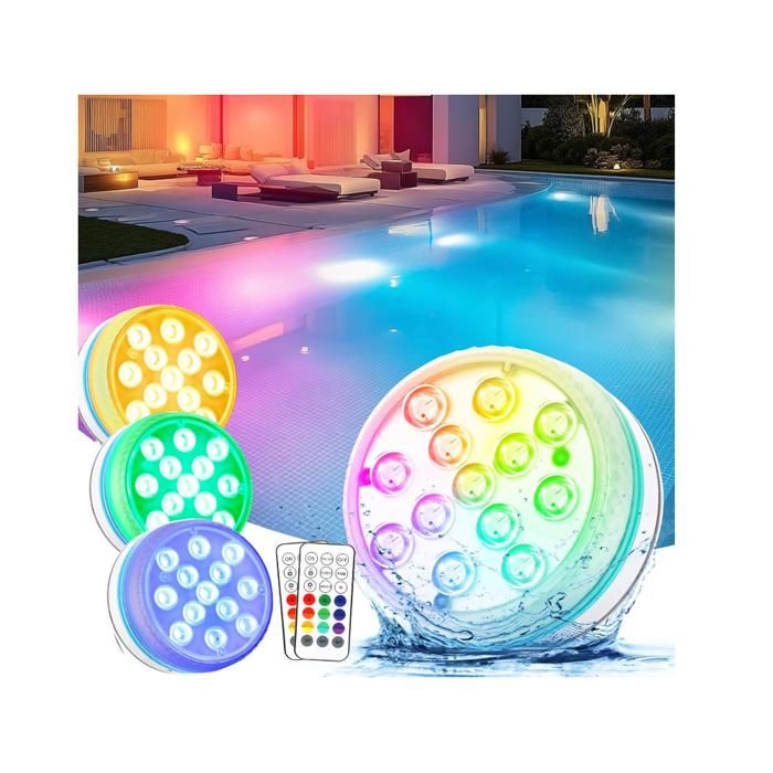Lampe de douche 4 en 1 étanche projecteur ondes marines galaxie boréale 16 couleurs rechargeable télécommande pour salle de bain douche baignoire | Leroy Merlin