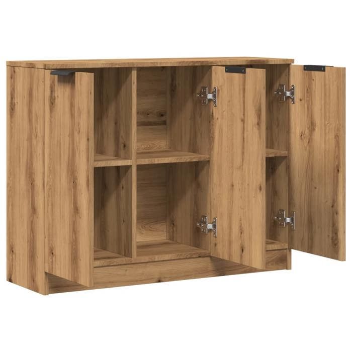 Promotion mai * Buffet bahut - Armoire de rangement - chêne artisanal 90 5x30x70 cm EU4092856843