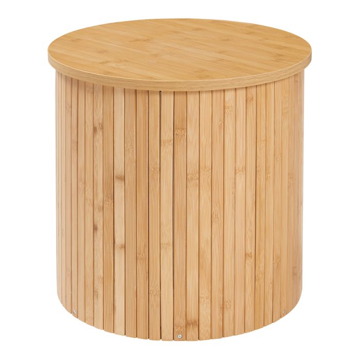 Table dappoint Ledepid bambou 40 x 40 cm naturel
