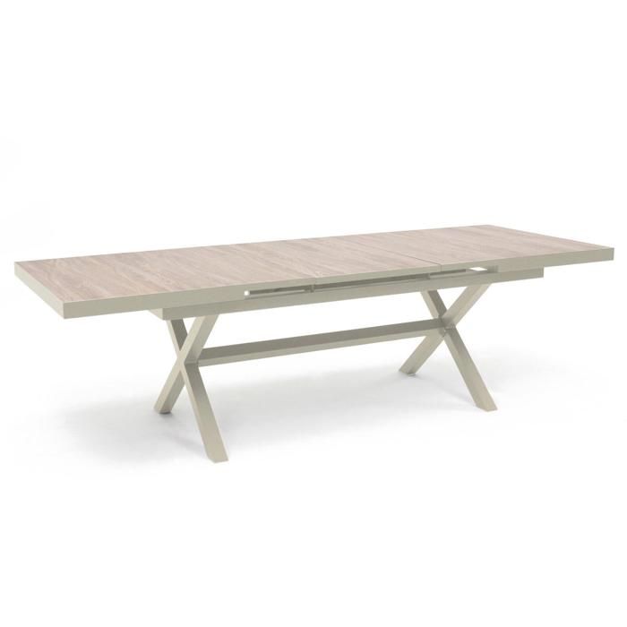 Oviala Table Extensible 10 Places en Aluminium et céramique - Tivoli